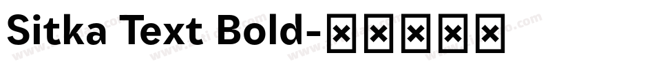 Sitka Text Bold字体转换